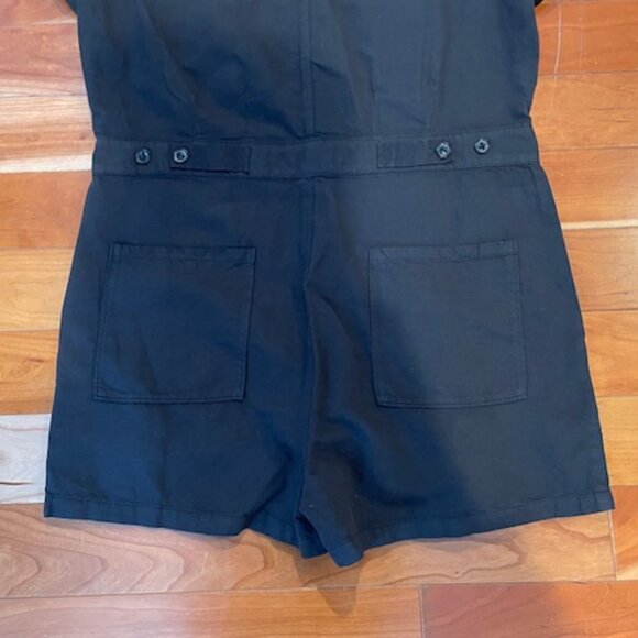 Outerknown S.E.A. Shortall Romper Button Front Linen Blend - Women's Small - Picture 6 of 9